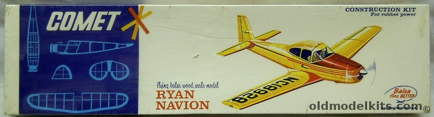 Comet Ryan Navion - 25 inch Wingspan Flying Aircraft, 3205-98 plastic model kit